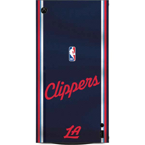 NBA Los Angeles Clippers Distressed Red XBox Series X Digital Edition Console Skin